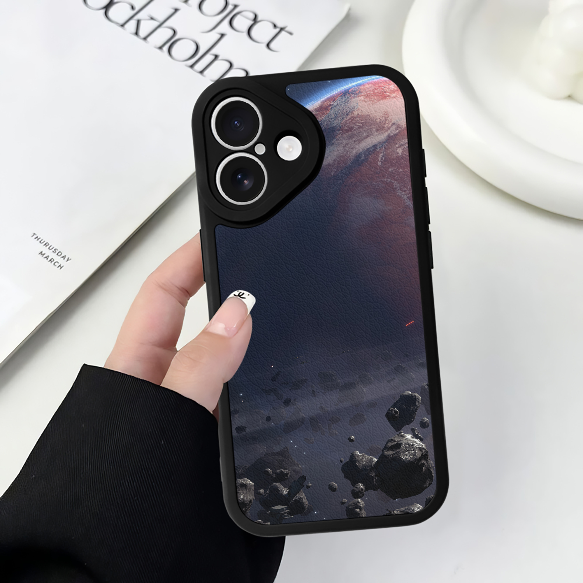 （画像用） スター・ウォーズ Star Wars 【iPhone 16シリーズ対応】シリコンスマホケース（レザー調） 材質：シリコン